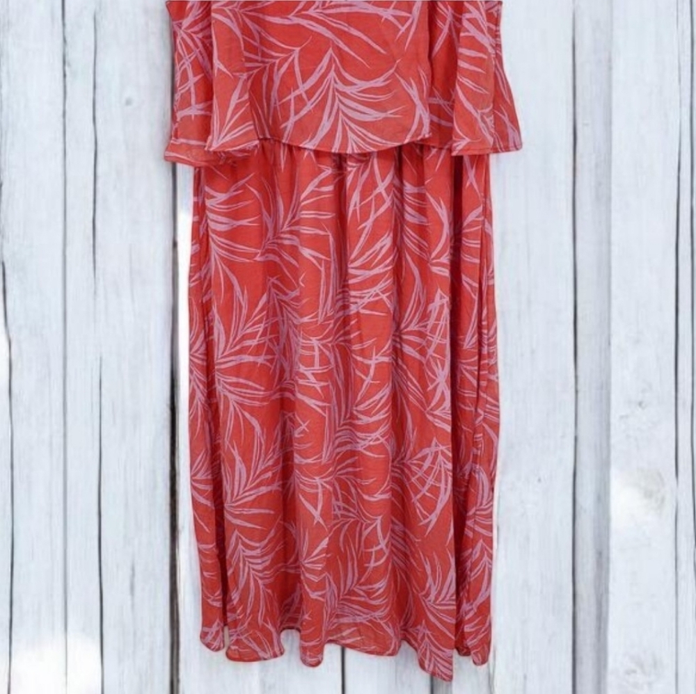 Marissa Olivia Red/Pink Print Sleeveless Maxi Dress SIZE 3X - Picture 3 of 12